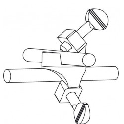 Noix de serrage | Noix de serrage double angle 90° en aluminium Bochem | BOC-5333