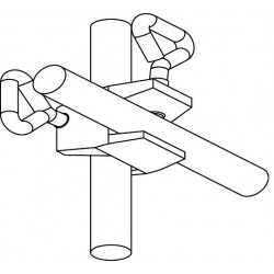 Bochem Double noix de serrage inox pour cadre