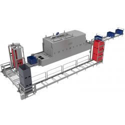 Tunnel de lavage | Unité de lavage pour caisses palette NIEROS | CLT-BP15