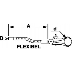 Pince à bras flexible en inox ou laboral 5 modèles