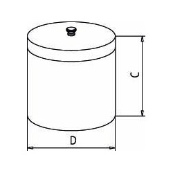Boîte avec couvercle inox de 100 ml à 6 litres