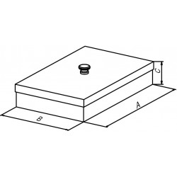 Boîte en inox rectangulaire avec couvercle 8 tailles
