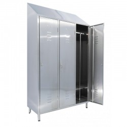 Vestiaires inox 1 porte par place séparation intérieur
