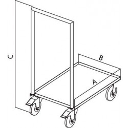 Chariot pour paniers inox