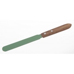 Spatule lame inox revêtement | Téflon manche bois