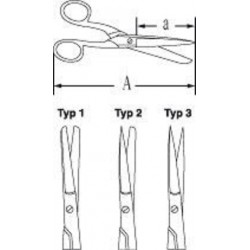 Ciseaux et Couteaux | Ciseaux inox avec manches plastifiés 4 modèles Bochem™ | BOC-4020_1