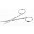 Ciseaux inox pour microscopie – Droits ou courbés – 100 mm Bochem™ : Longueur:A 100/a 30 mm