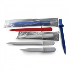 Consommable de laboratoire | Spatule à poudre pointue 3 couleurs stérile et non stérile 2 tailles SteriWare | 8284A-150