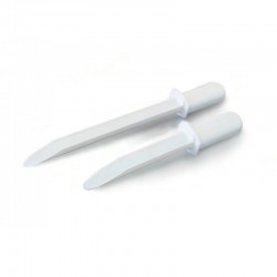 Usage unique  | Spatule à poudre blanche stérile non stérile | 3 modèles 100 pièces | 8095A-150