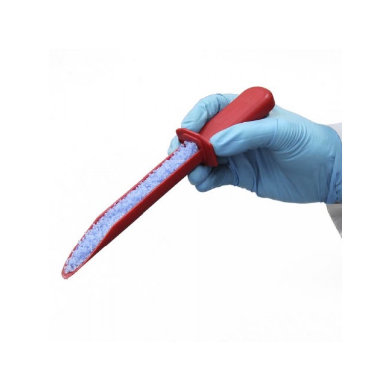 Matériel de Laboratoire | Spatule à poudre rouge stérile non stérile 2 modèles SteriWare | 8095R-150