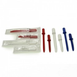 Usage unique  | Spatule à poudre rouge stérile non stérile | 2 modèles 100 pièces | 8095R-150