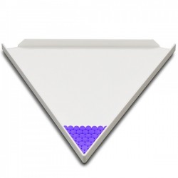 Usage unique  | Plateau de comptage triangle à usage unique 30 pièces | 8066A-1