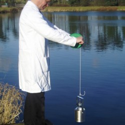 Prélèvement de liquide | Préleveur à immersion porte bouteille en verre pour prélèvement de liquide ATEX Burkle 5365-4000 | B...