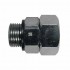 Raccord tournant Laiton chromé mâle femelle sur roulement à bille : Dimensions:1/2" BSP mâle x 3/4" BSP femelle passage 9 mm
