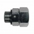 Raccord tournant Laiton chromé mâle femelle sur roulement à bille : Dimensions:1/2" BSP mâle x 3/4" BSP femelle passage de 9 mm