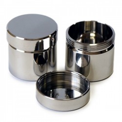 Mini pot Inox 316L avec couvercle à vis | de 5 ml à 1 litre