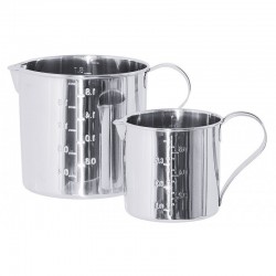 Béchers gradués avec becs verseurs Inox 304L