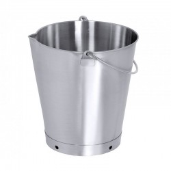 Seau inox 304L gradué avec bec verseur