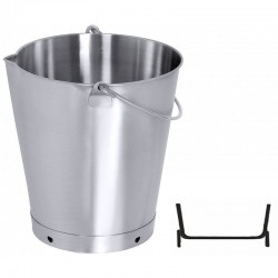 COUVERCLE INOX AVEC POIGNEE POUR SEAU INOX 15 LITRES - Laborat