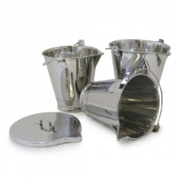 Seau Inox | Seau Inox 316L à bec verseur de 15 et 20 litres | SAM-A686-15