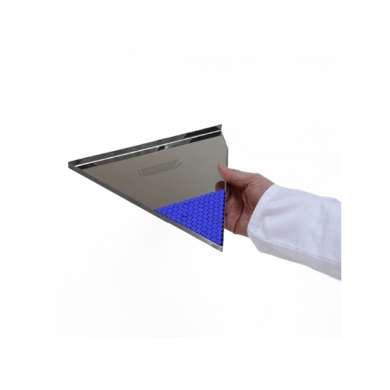 Plateau de laboratoire | Plateau de comptage triangulaire en inox 316L 160 et 275 mm | SAM-A356-160_1