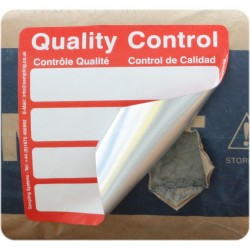 Étiquette contrôle qualité pharmaceutique | 150 x 150 mm