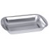 Plateau médical en inox avec rebord : Volume:1 L, Hauteur:45 mm, Largeur:160 mm, Longueur:240 mm