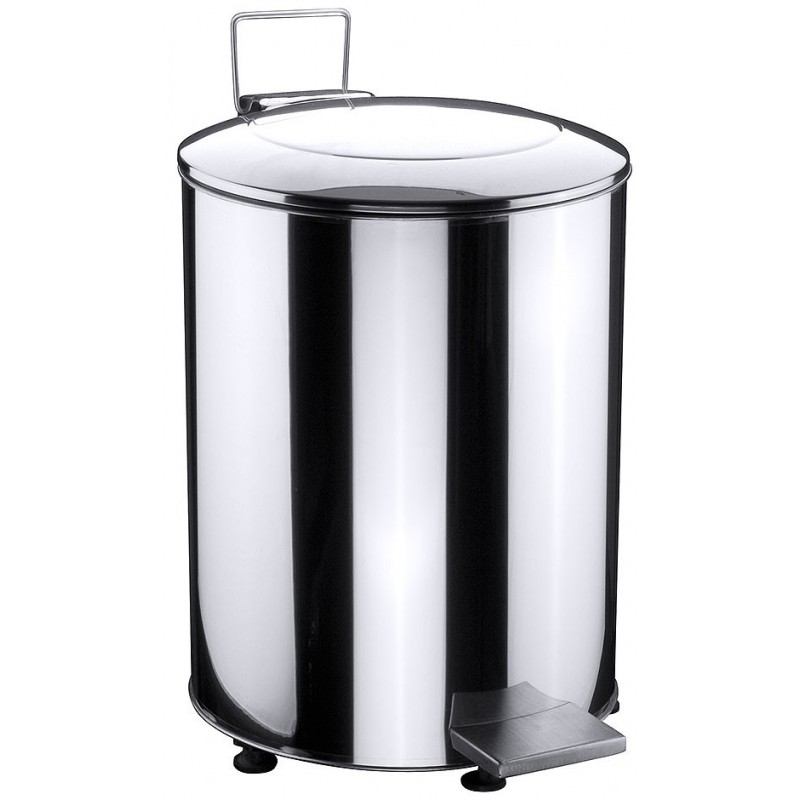 Poubelle inox à pédale latérale 50 Litres SLIM JIM