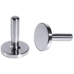 Mortier de laboratoire | Pilon plat Inox diamètre 85 - 100 -140 mm | COT-1616100_1