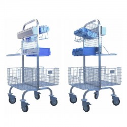 Chariot de transfert inox | Chariot de bloc inox double face ST94 - ST96 - ST98 | AGE-ST94_1