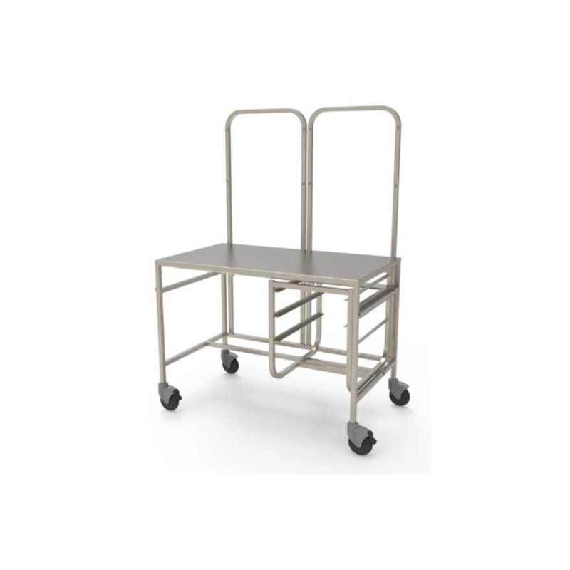 Chariot Inox | Table inox de conditionnement sur roues | AGE-STC120 Chariot Inox | Table inox de conditionnement sur roues | AGE-STC120
