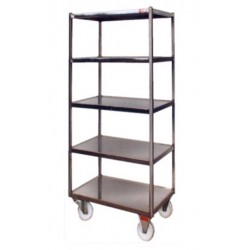 Chariot Inox | Chariot inox à étages chaudronné sur mesure | CHAR2