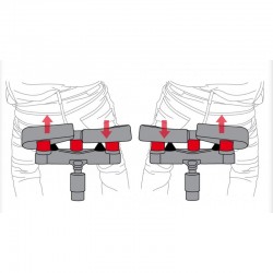 Siège Inox | Chaise Inox repose pieds dossier et assise polyuréthane Kango 810 mm | KAN-0902
