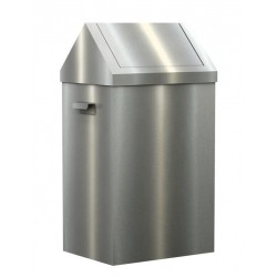 Poubelle porte-sac | Poubelle de sécurité en inox 304 BRO-5350100 | BRO-5350100