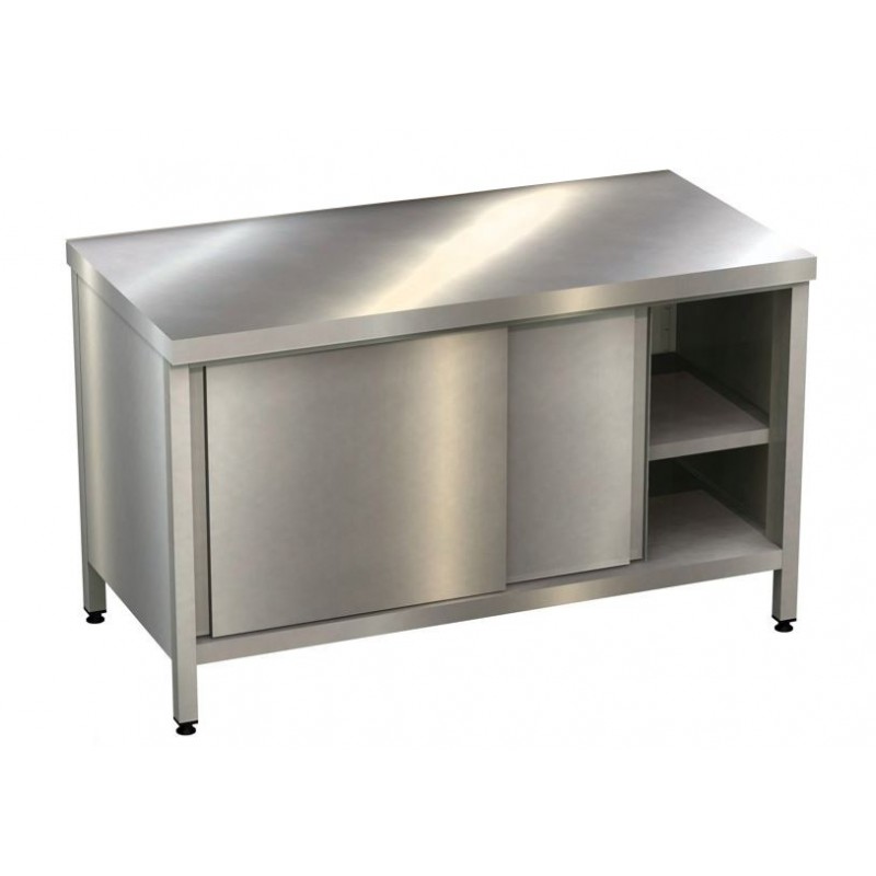 Meuble bas inox | Meuble bas tout inox portes coulissantes sans dosseret | BRO-H5450000-KA Meuble bas inox | Meuble bas tout inox portes coulissantes sans dosseret | BRO-H5450000-KA
