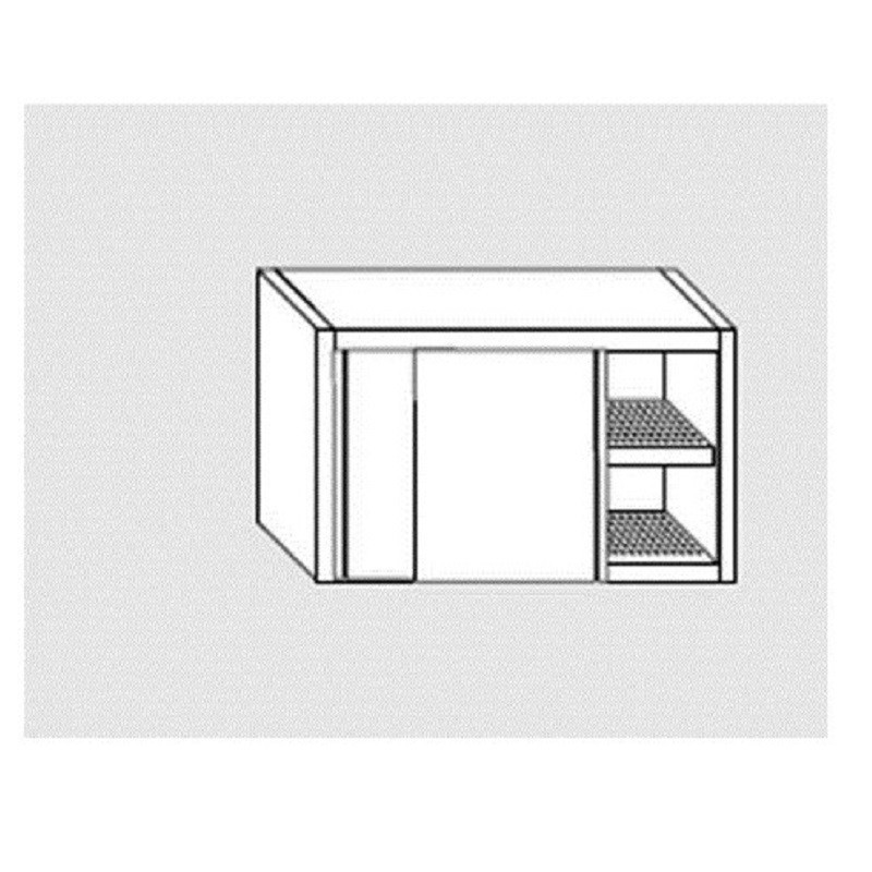 Meuble hauts inox | Meuble haut inox avec égouttoir profondeur 400mm | X-09993.08 Meuble hauts inox | Meuble haut inox avec égouttoir profondeur 400mm | X-09993.08