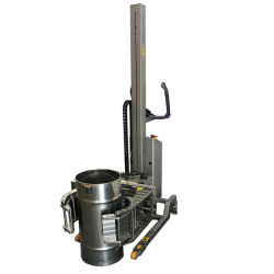 Chariot élévateur inox | Chariot élévateur inox avec retournement de fût à 360° Packline | Mk5DS-F