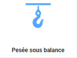 Pesée sous balance
Une solution qui permet de peser des charges (charges générant un champ magnétique, formes non standards, volumineuses) en dehors de la plateforme de pesée à l'aide d'un bâti dédié.