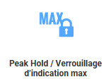 Peak Hold / Verrouillage d’indication max
Une fonction qui enregistre l'indication momentanée la plus élevée qui se produit pendant le processus de pesée. Au niveau macro, il est utilisé, par exemple, dans les balances médicales pour « geler » le résultat de la pesée du patient. Au niveau micro, il peut être utilisé dans une variété de processus et d’applications.